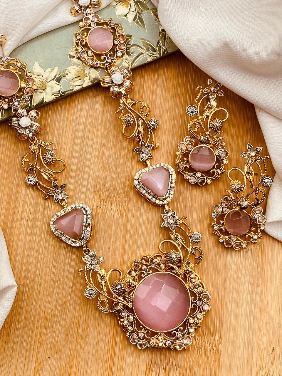 Turkish Dimond Cut Mala set-2655 Nayab Jewellery