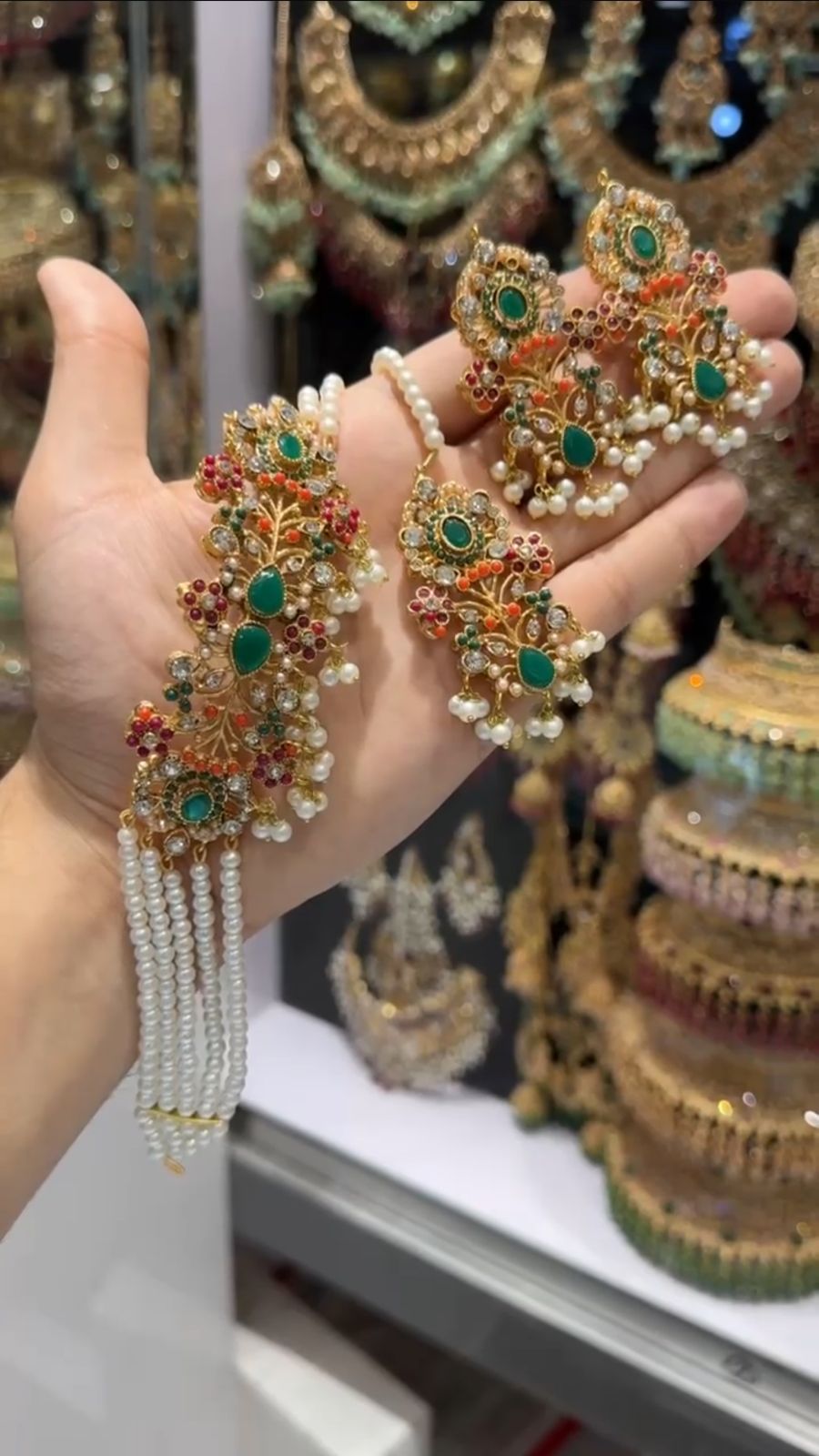Noratan Chokar set with Tika-2711 Nayab Jewellery