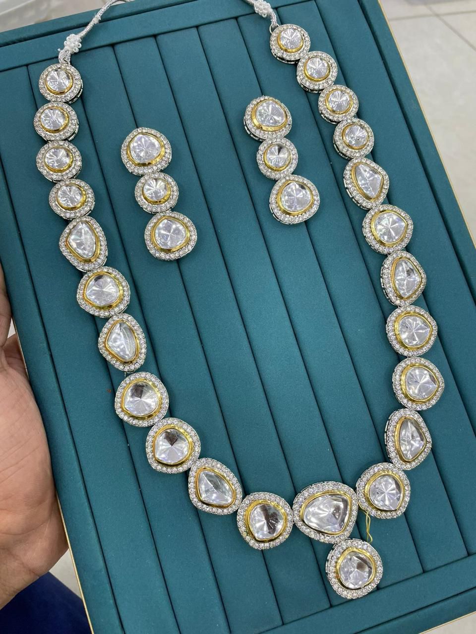 Indian Uncut Kundan Mala set-2714 – Nayab Jewellery