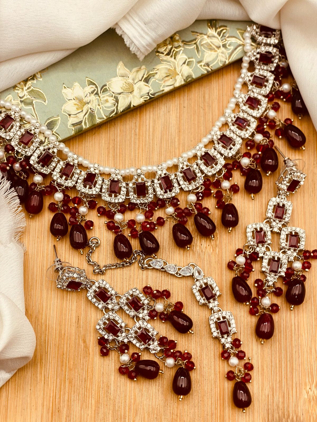 Iqra Zirconia Necklace -2751 Nayab Jewellery