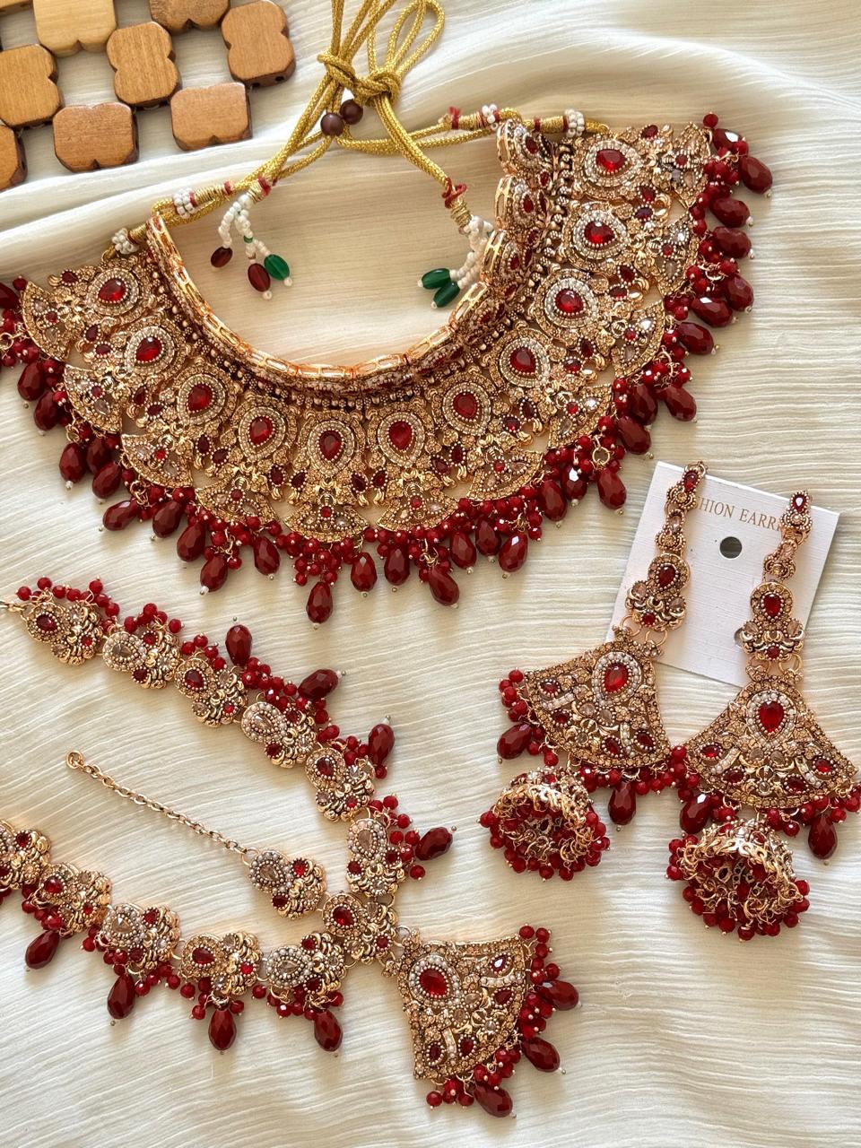 Neelam Bridal set with Matha matti-2772 Nayab Jewellery