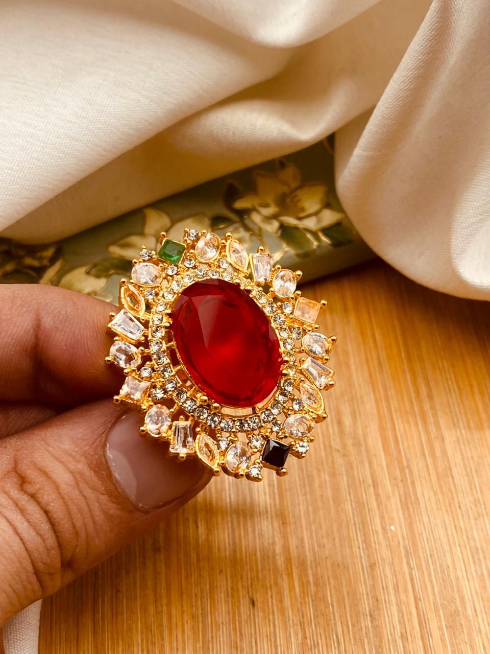 Zirconia Ring (Adjustable)-2841