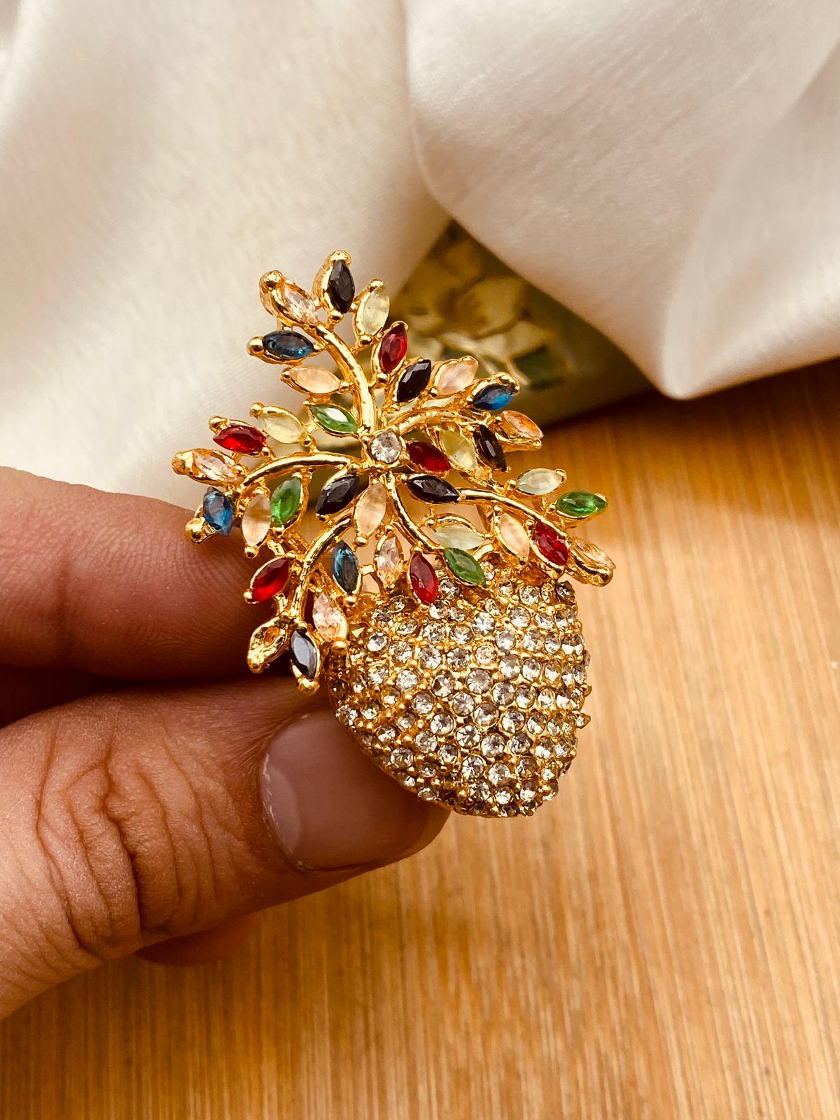 Pineapple Zarcon Brig Size Ring (Adjustable)-2845