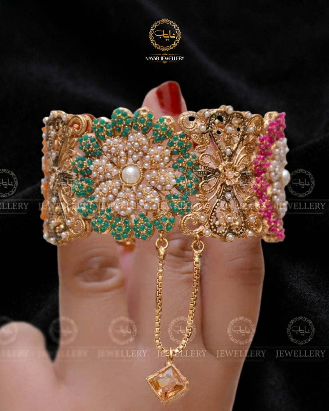 Fiza Hand made Noratan Openable Kangan (Each) NJ-1628