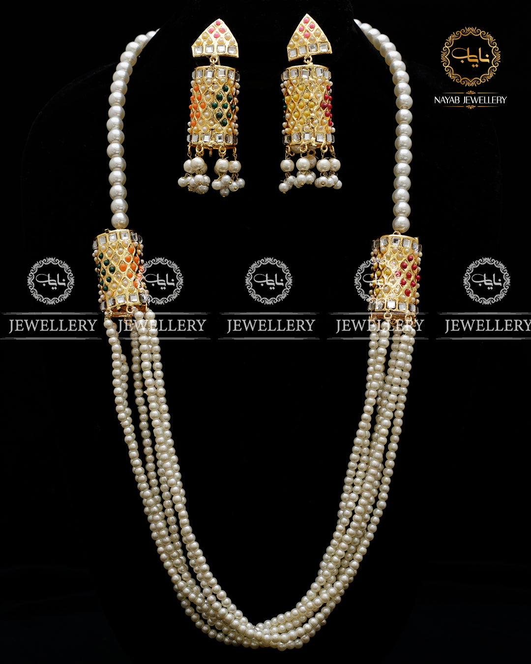 Thappa Kundan Mercery Mala set-2577