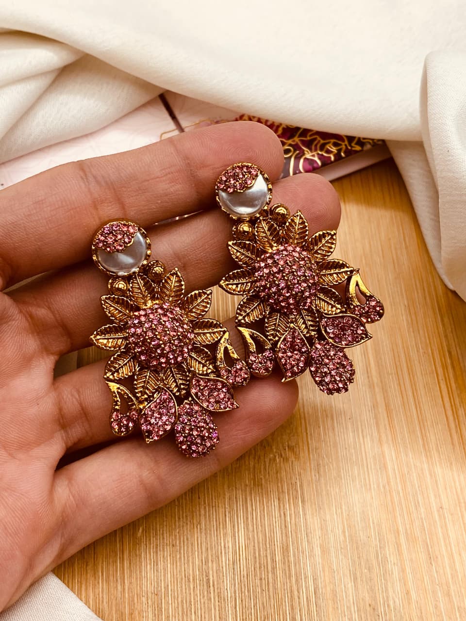 Turkish Sun Flower Earrings E-3055