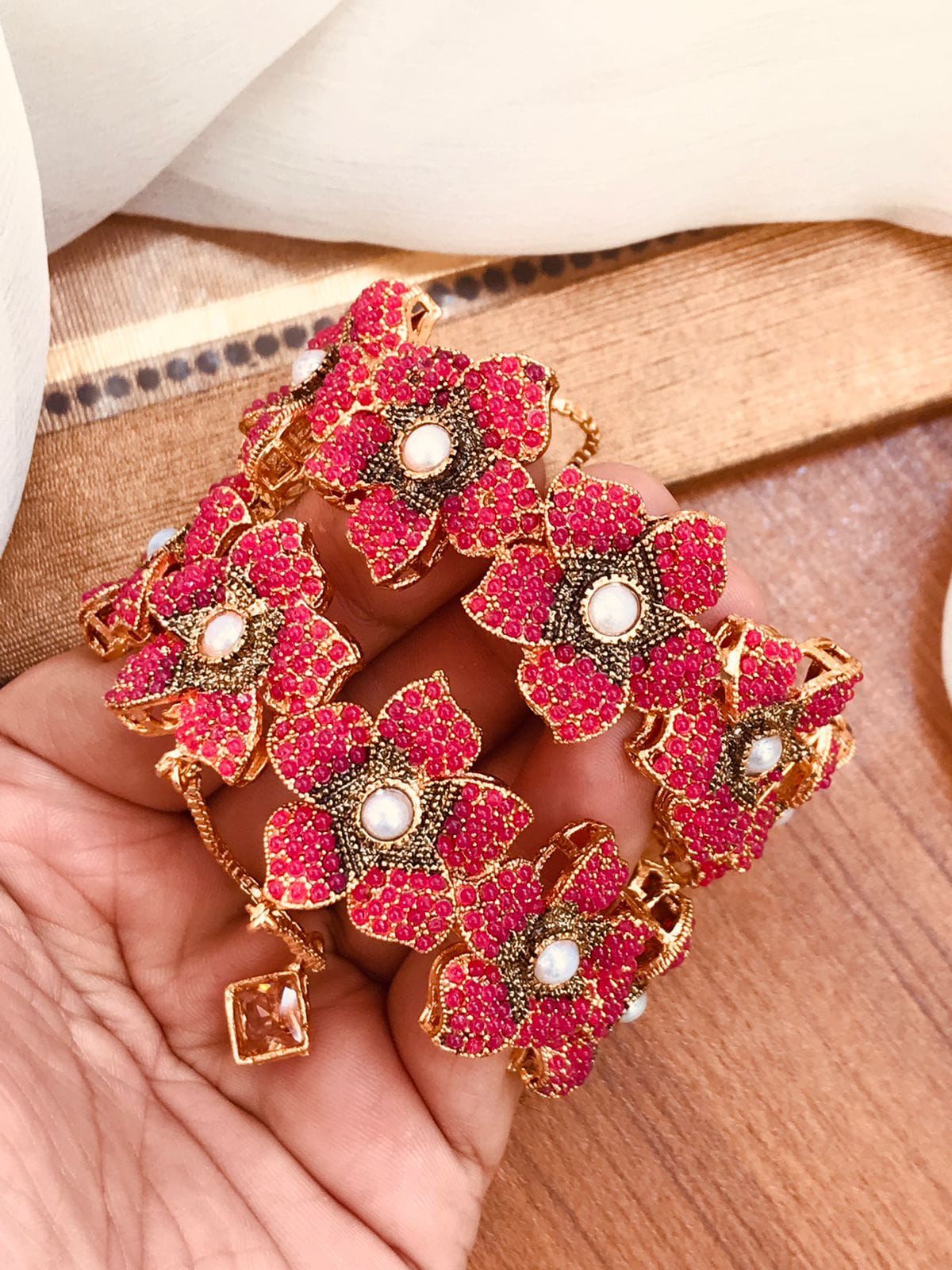 Nauratan Flower Bangles by Nayab Jewellery