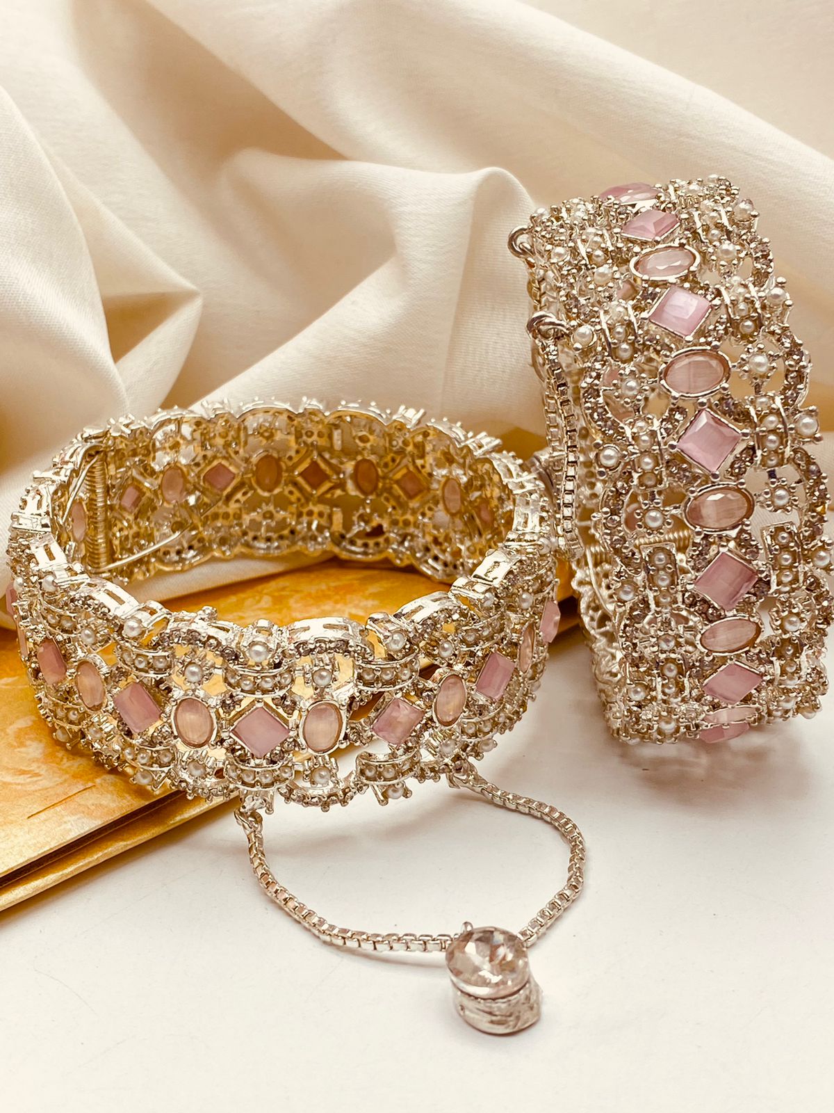 Silver Gold Bangles by Nayab Jewellery