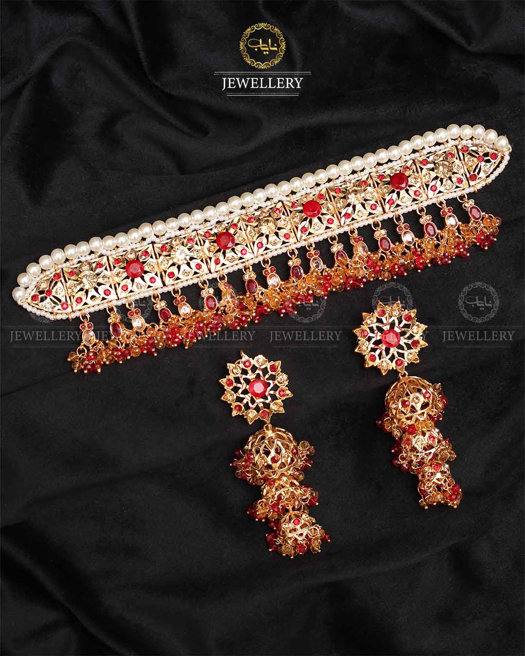 Hyedrabadi Chokar set With jhumki-2387