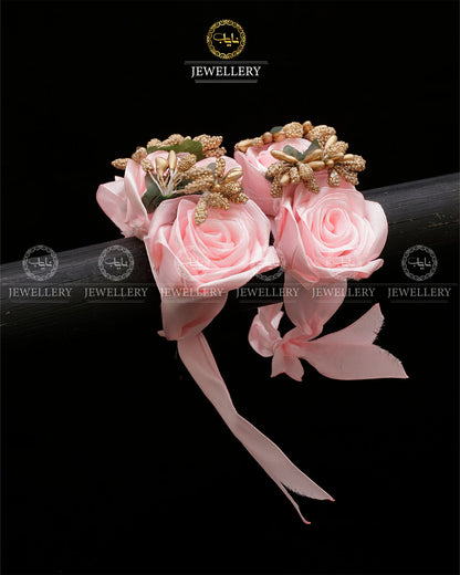 Mehndi Mayo Flower Hand Bracelet (Pair) A-6025