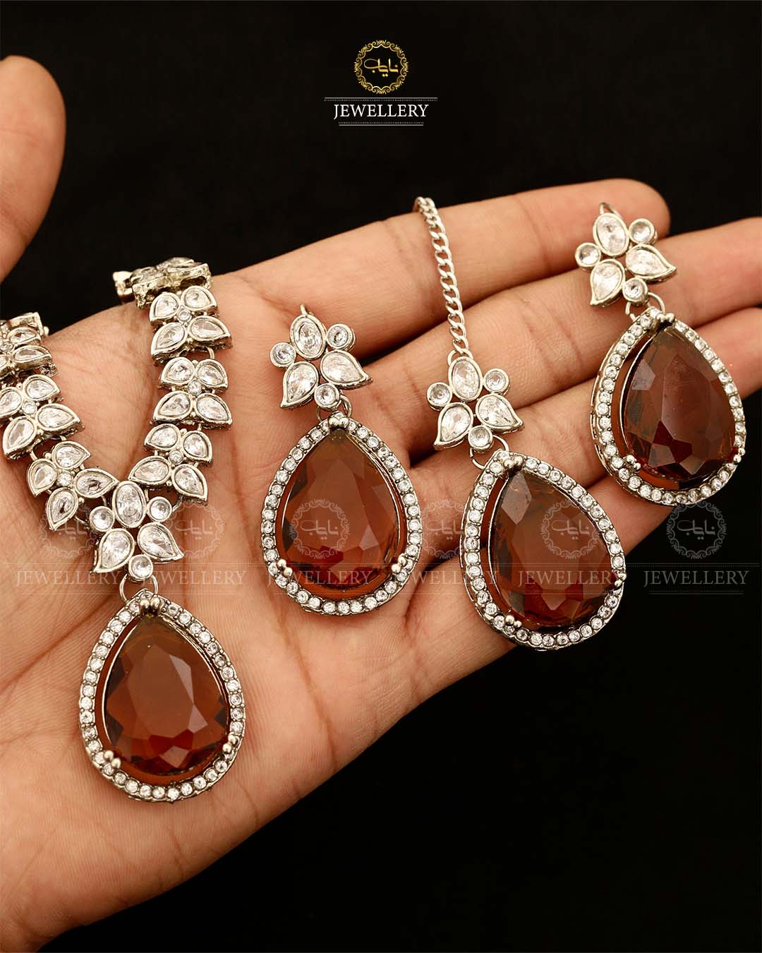 Zirconia Designer Necklace set-2874