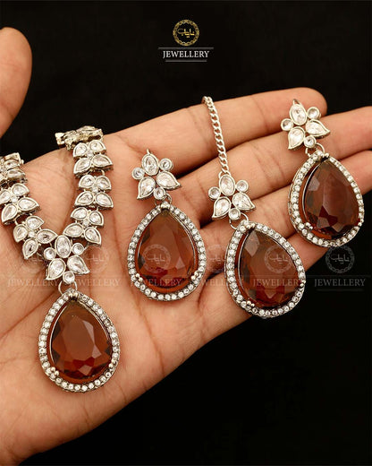 Zirconia Designer Necklace set-2874