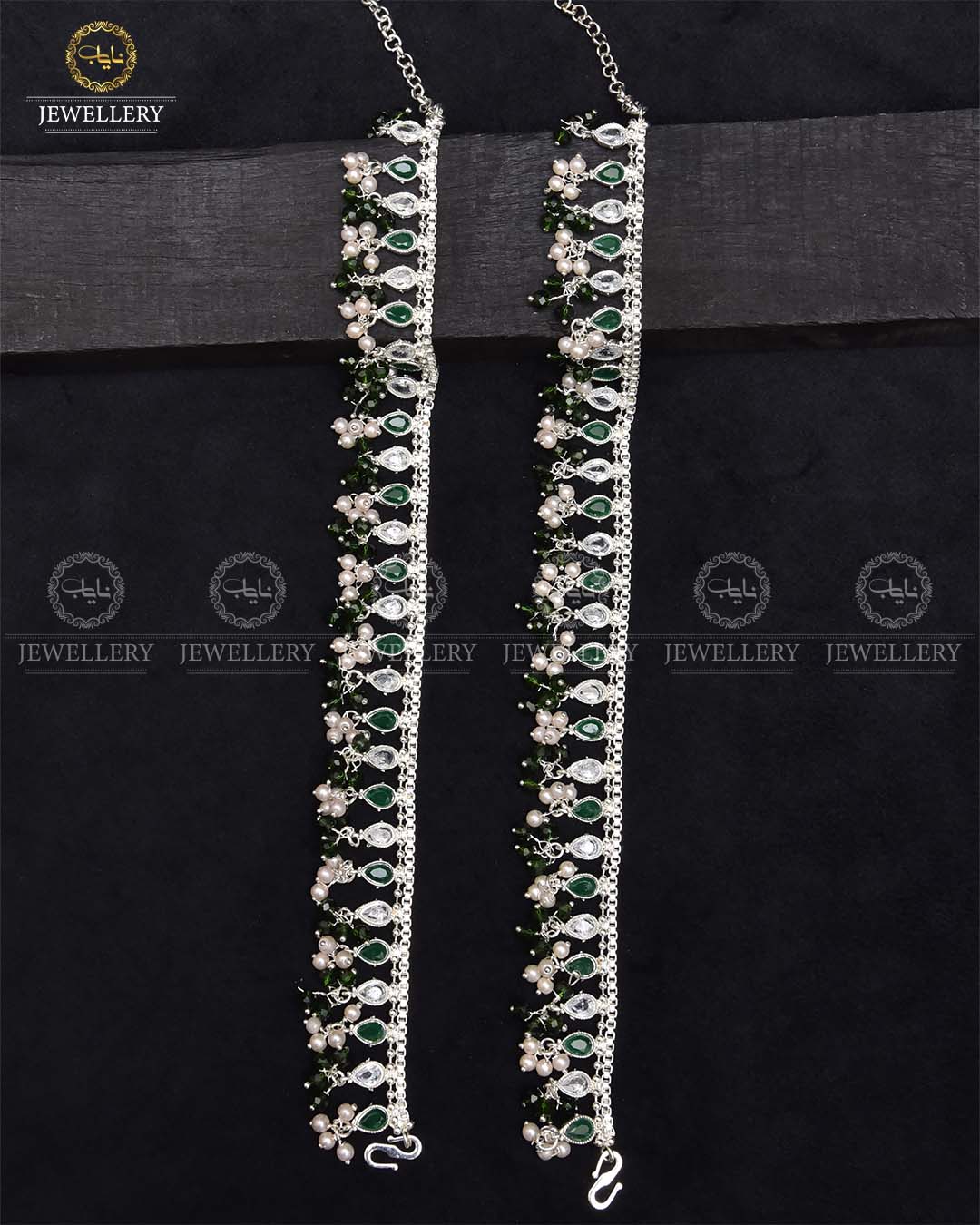 Manjoos Zarcon Anklet (Pazaib)-2290-Silver