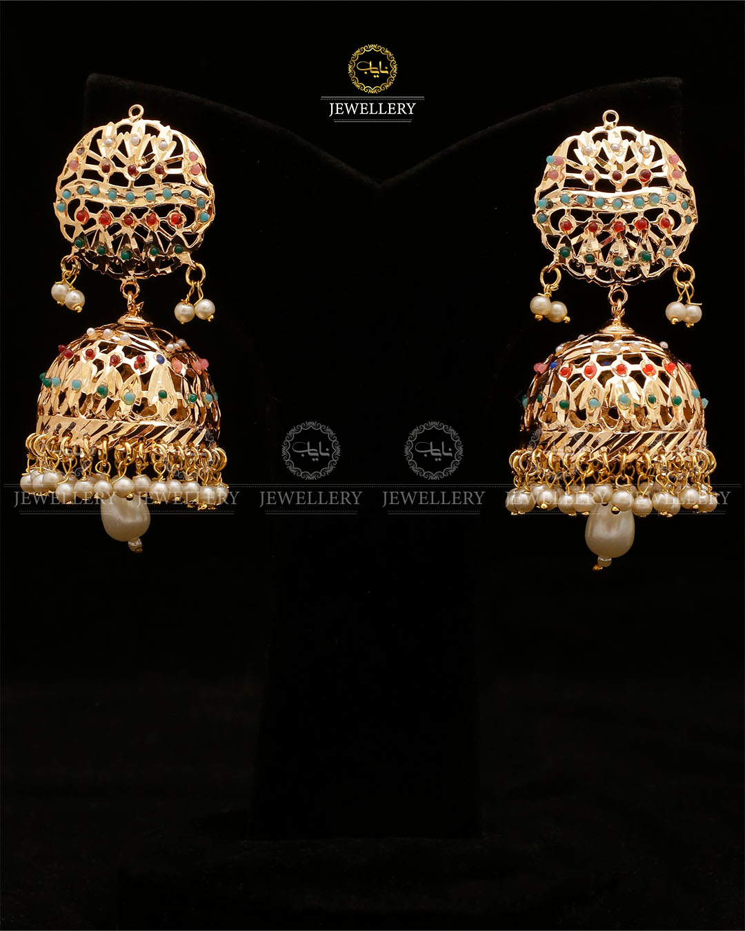 Premium Quality Hyedrabadi jhumka-2507 Nayab Jewellery