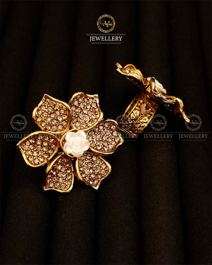 Rose Flower Turkish Adjustable Ring-2938