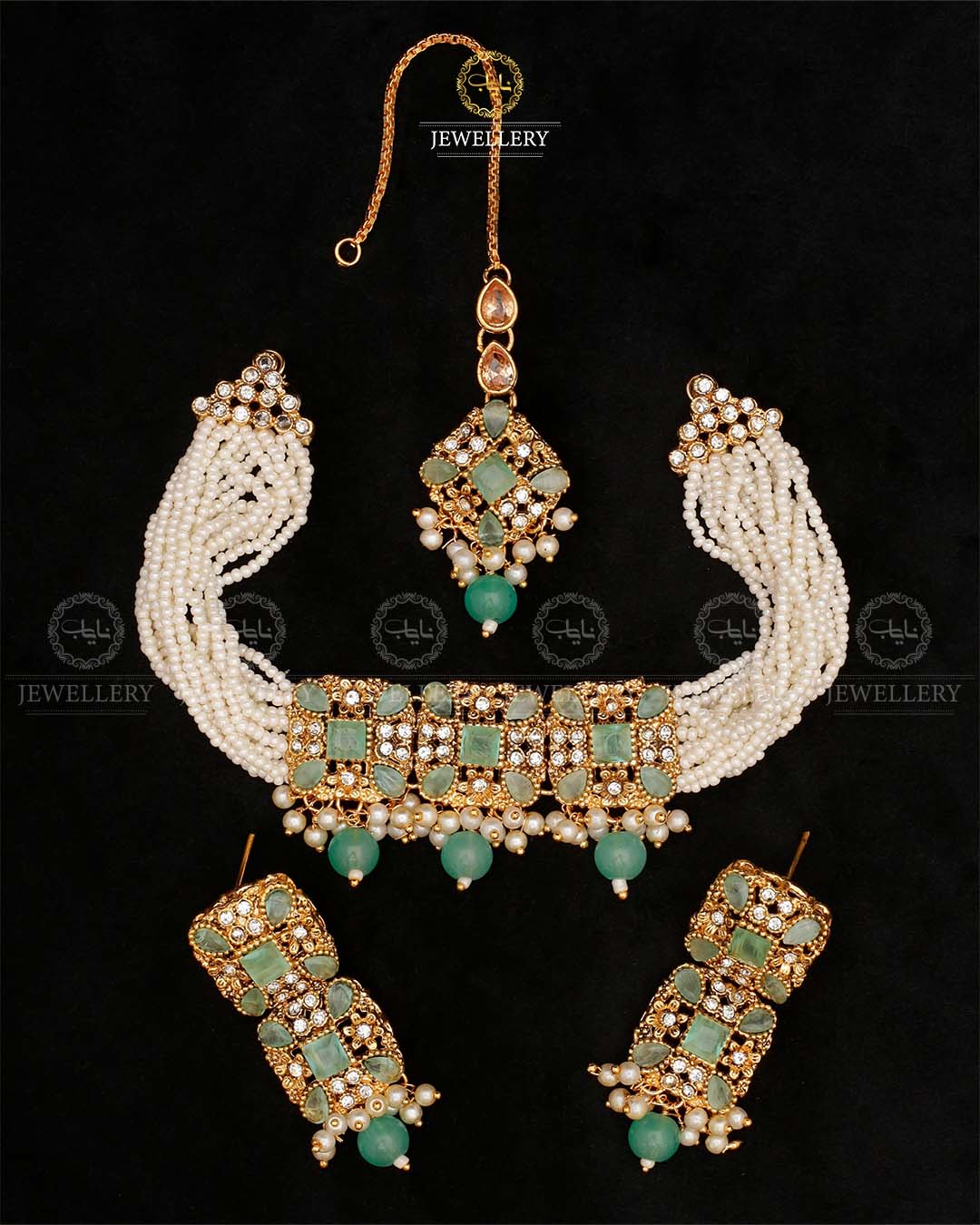 Handmade Egyptian Chokar set-2532 Nayab Jewellery