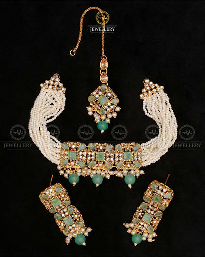 Handmade Egyptian Chokar set-2532 Nayab Jewellery