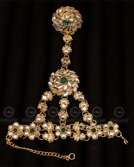 Rajwadi Style Kundan Angla A-602