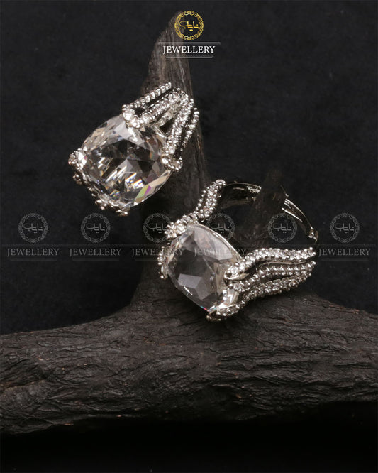 American dimond Adjustable ring-2477 Nayab Jewellery