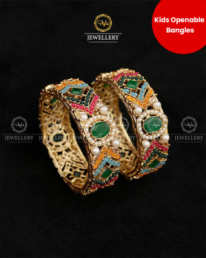 Noratan Openable Kids Bangles (pair) BL-5040