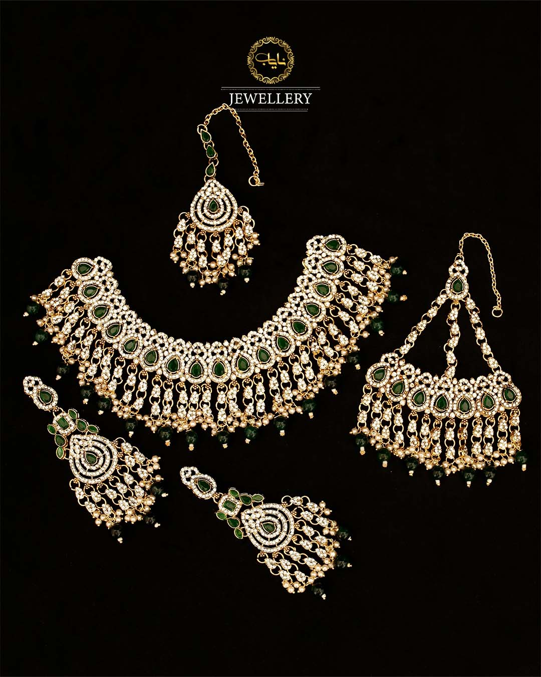 Tayyab Bridal Set BR-804-Golden