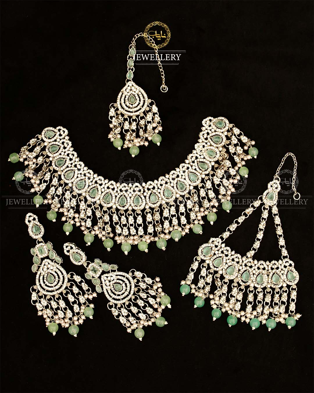 Tayyab Bridal Set BR-804-Silver