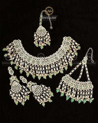 Tayyab Bridal Set BR-804-Silver