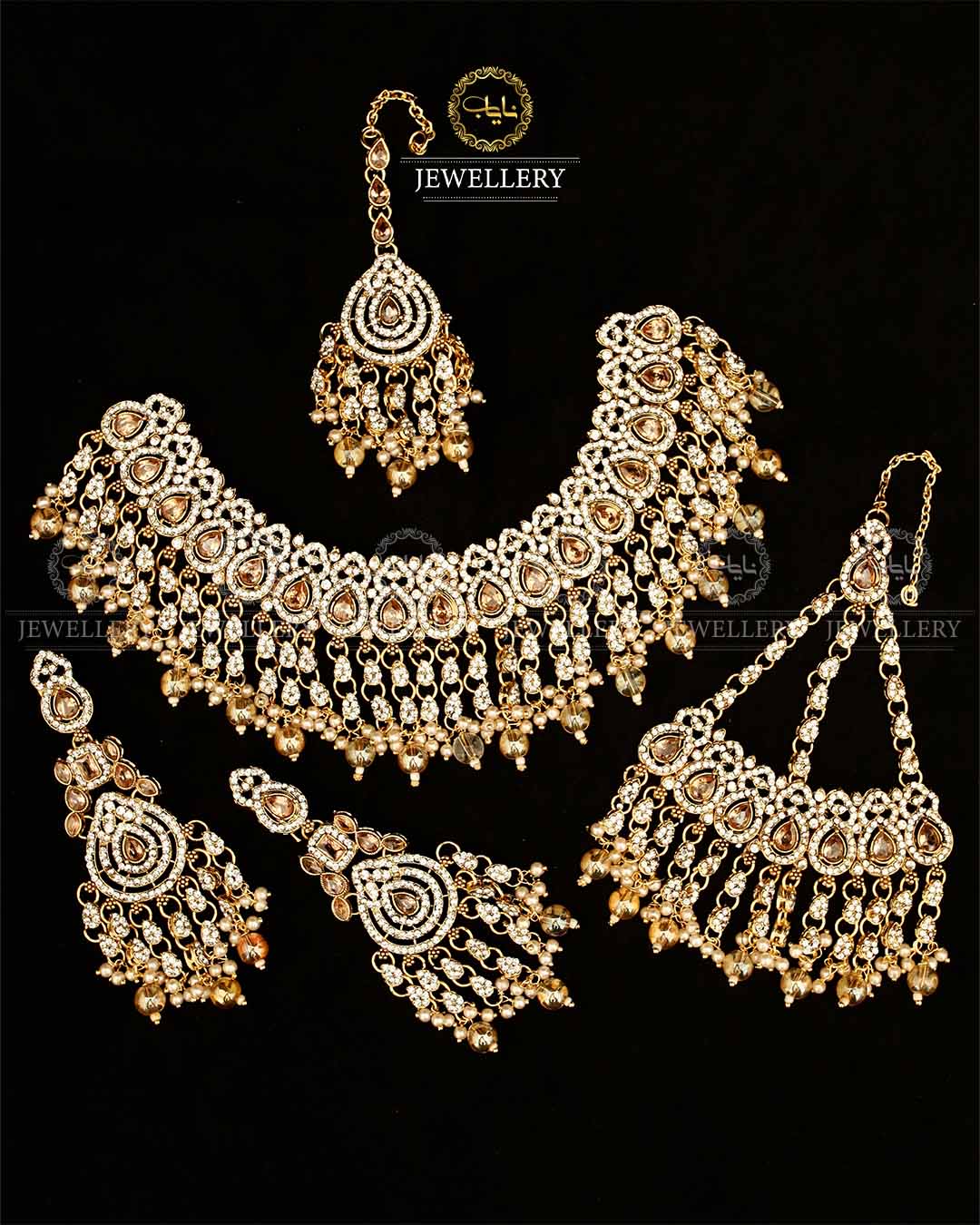 Tayyab Bridal Set BR-804-Golden