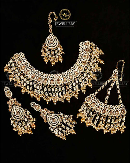 Tayyab Bridal Set BR-804-Golden