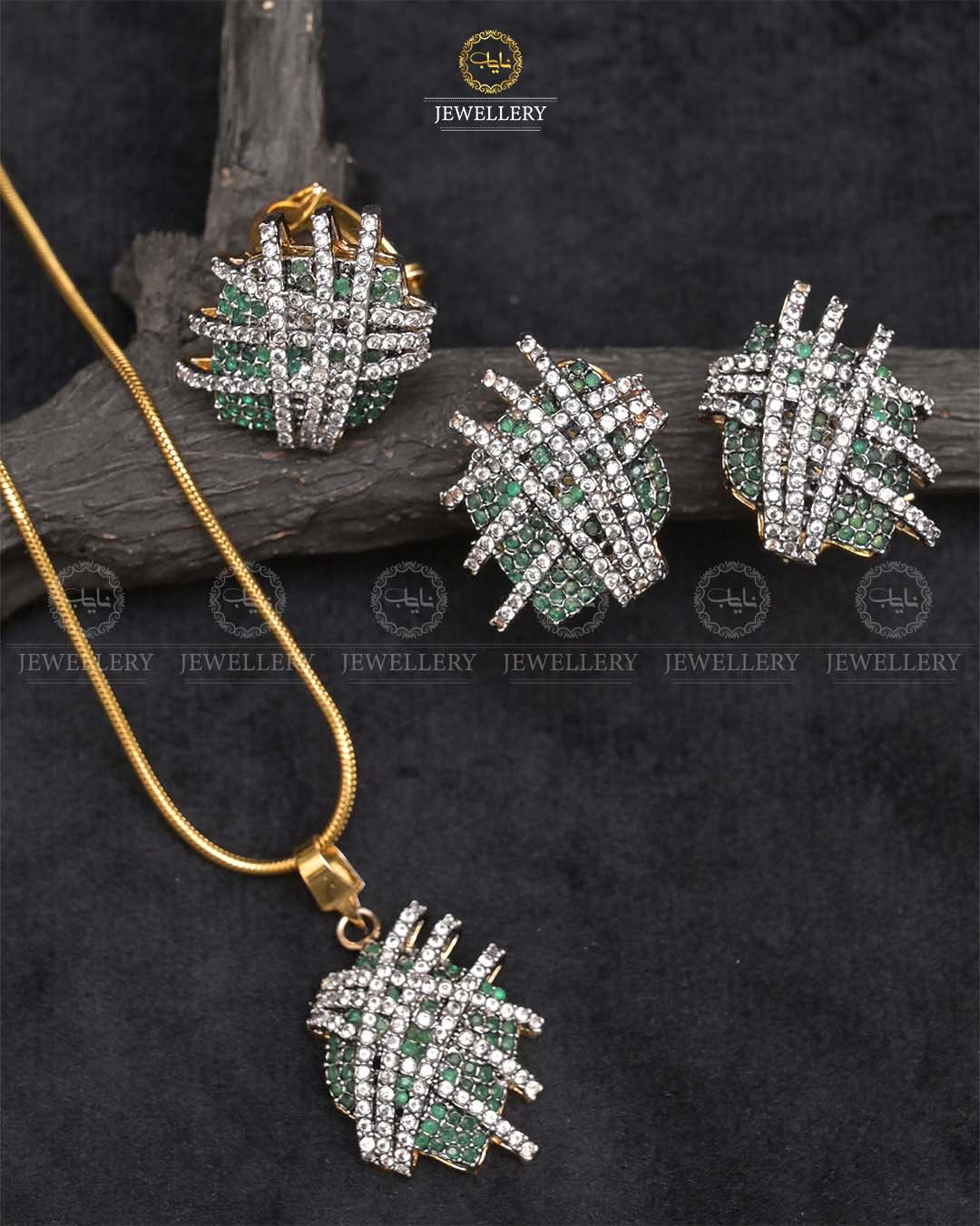 Jarao stones pendant combo set-2422