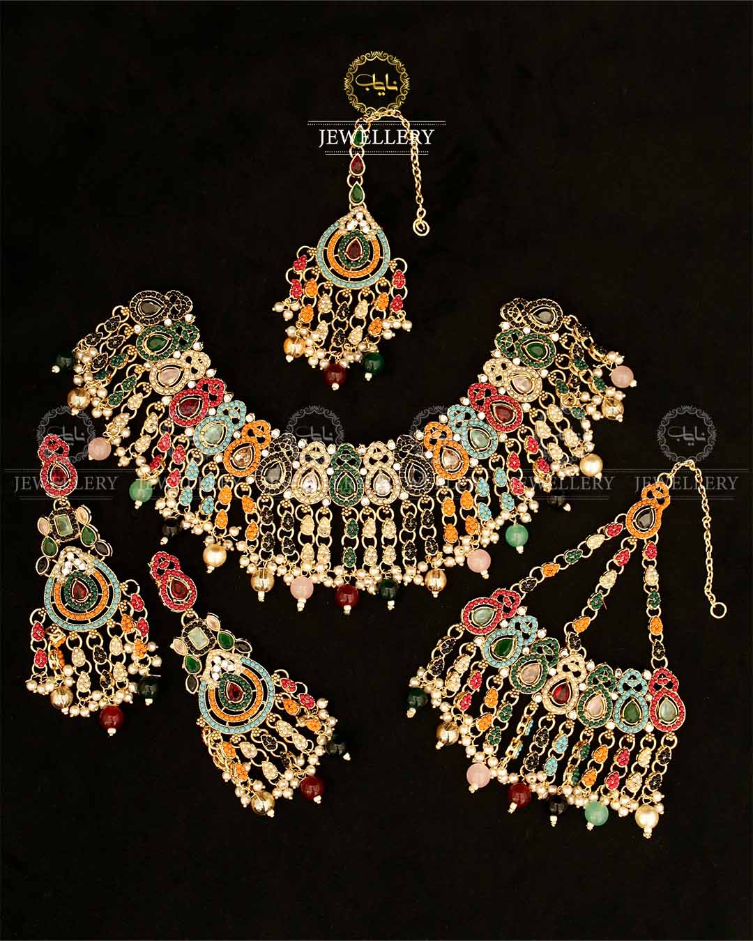 Tayyab Bridal Set BR-804-Golden