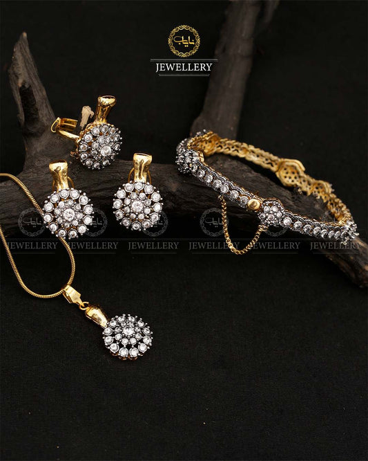 Jarao 5 pcs Combo Locket set with openable Bangle L-905