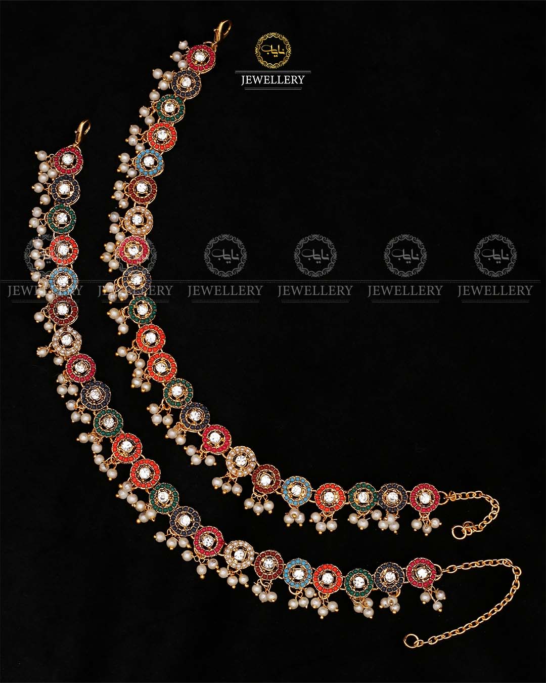 Noratan Anklets pazaib (pair)-2520 Nayab Jewellery