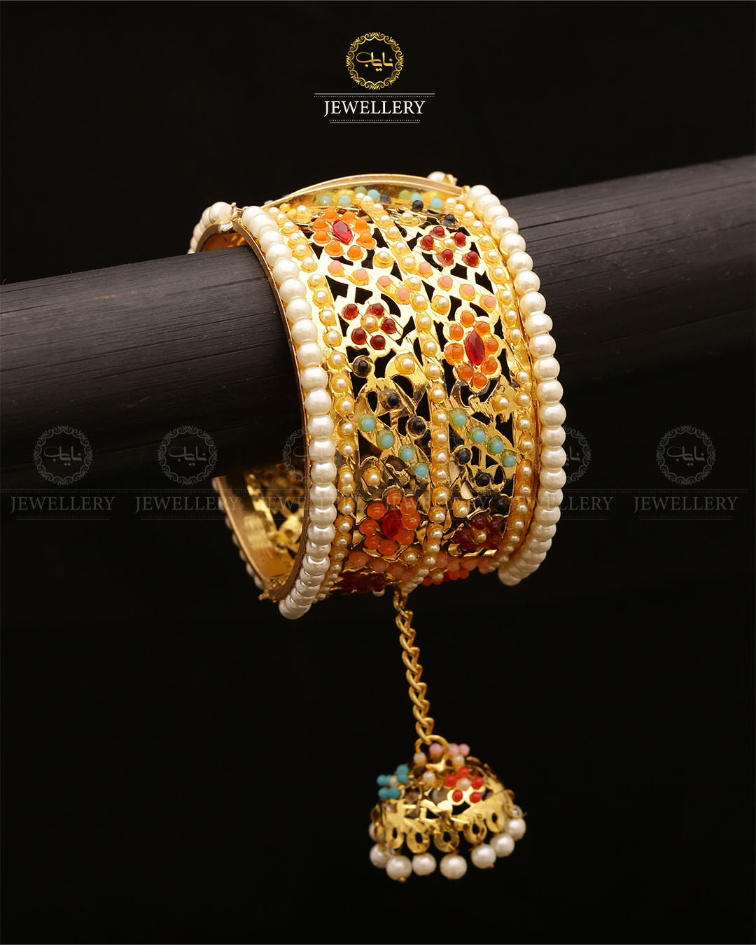 Hyedrabadi Bridal Openable Bangle ( Each)-2620 Nayab Jewellery