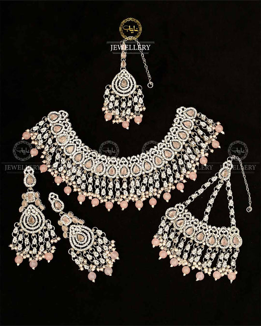 Tayyaba Bridal Set BR-804-Silver