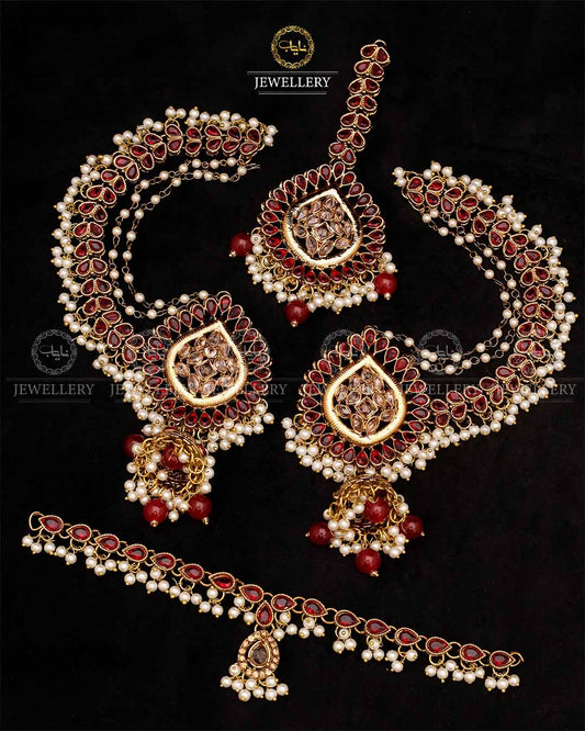 Antique Chokar with Sahara Jhumka Tika -2612 Nayab Jewellery