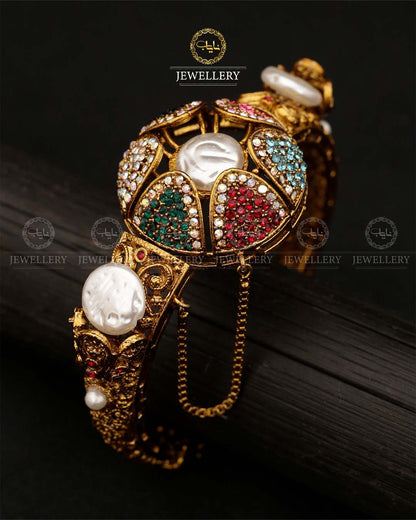 Turkish Mother Pearl Openable Bangles BL-517