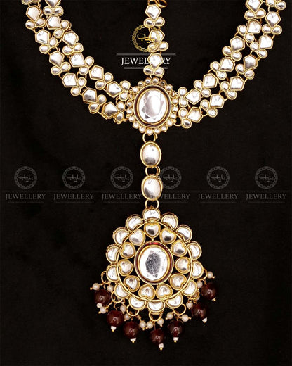 Indian Uncut Kundan 7 pcs Birdal Set-2720 Nayab Jewellery