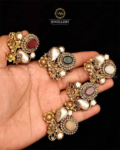 Turkish Mother pearl adjustable Ring-2936