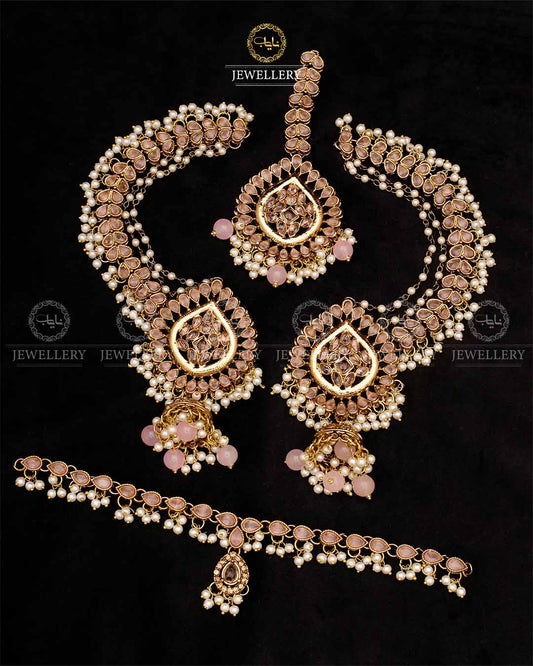 Antique Chokar with Sahara Jhumka Tika -2612 Nayab Jewellery