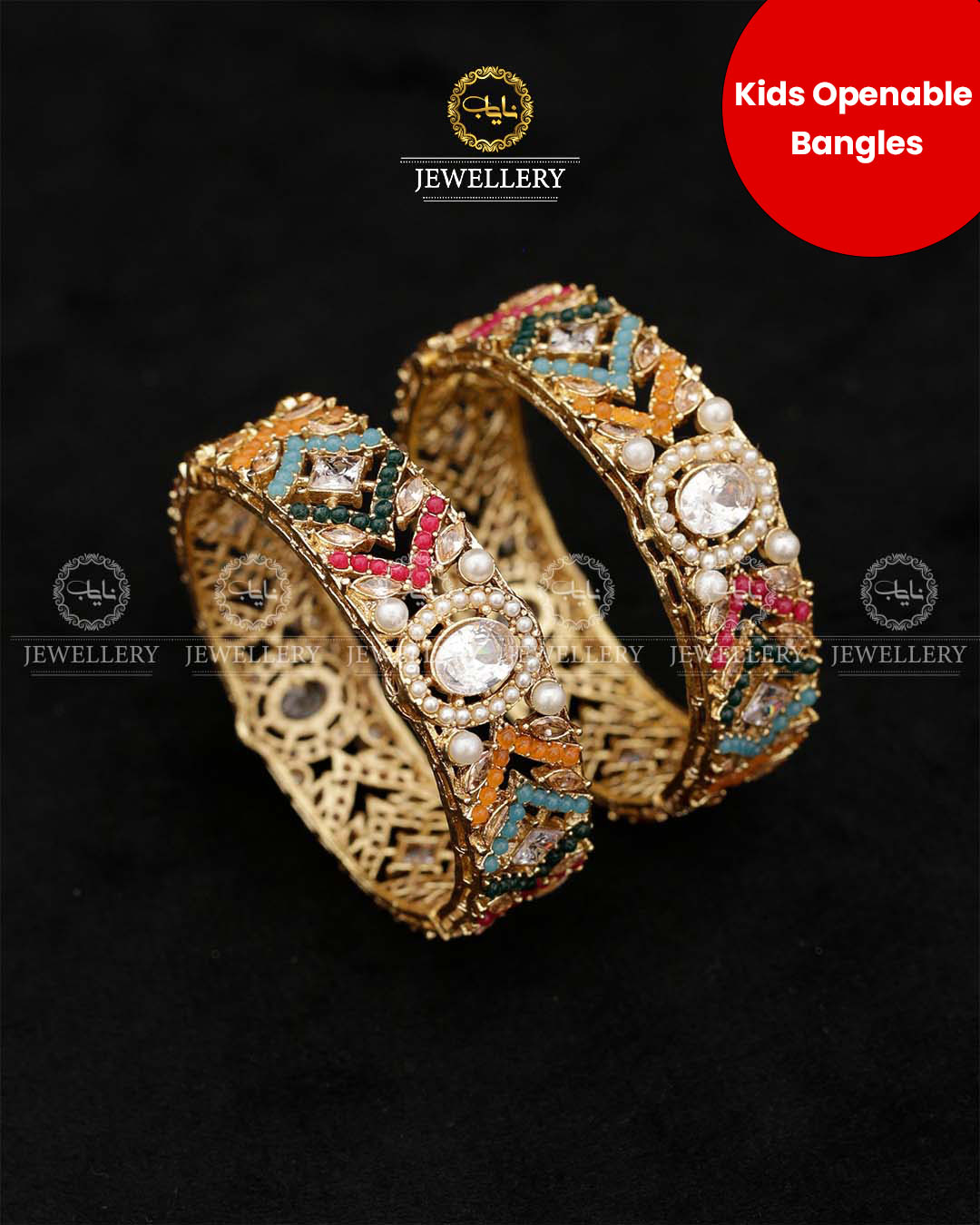 Noratan Openable Kids Bangles (pair) BL-5040