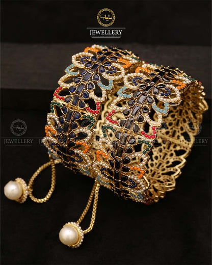 Laiba Noratan Openable Bangles (pair)-2708 Nayab Jewellery