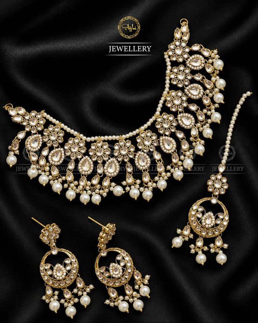 Uncut Kundan Necklace set N-1028