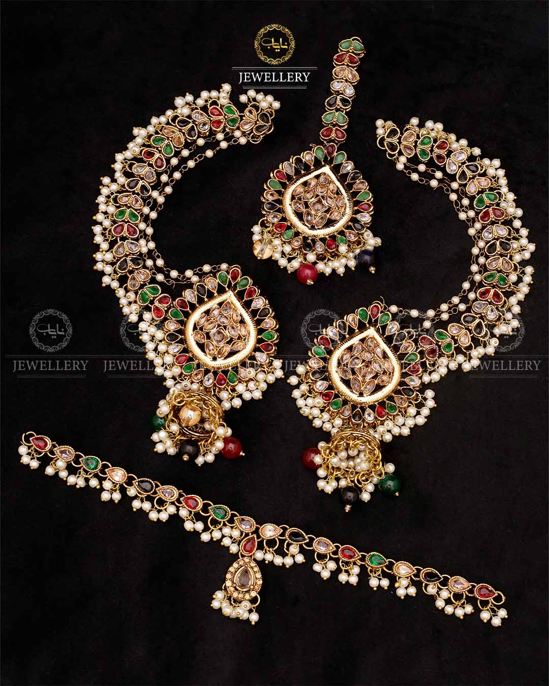 Antique Chokar with Sahara Jhumka Tika -2612 Nayab Jewellery
