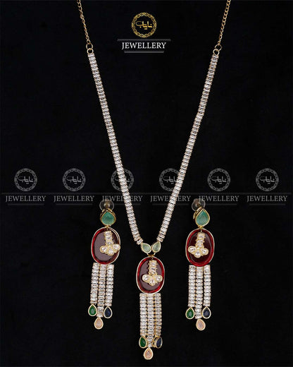 Zirconia Necklace set N-1014