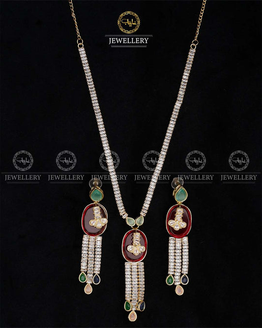 Zirconia Necklace set N-1014
