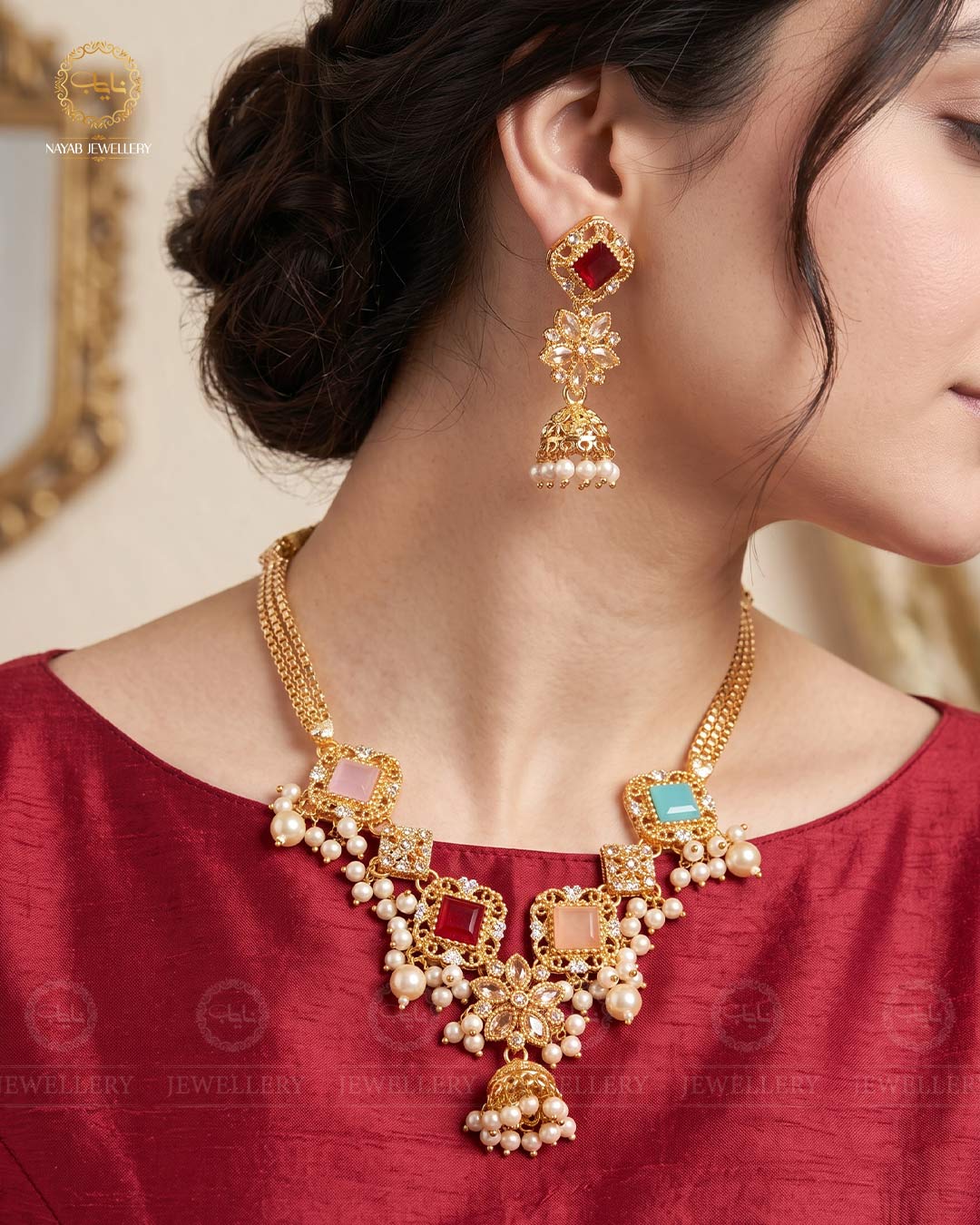 Egyptian Half Mala With Jhumki -2022