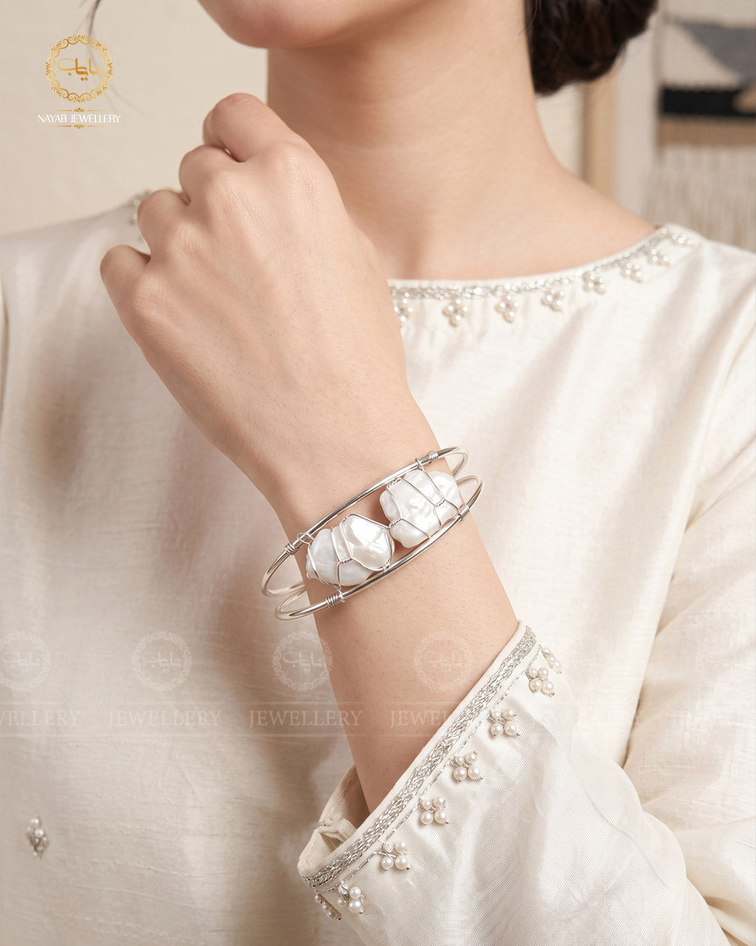 Mother of pearl Free Size Bracelet -1996