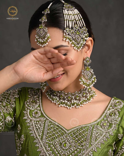 Chetam Zarcon Bridal Necklace set-2434