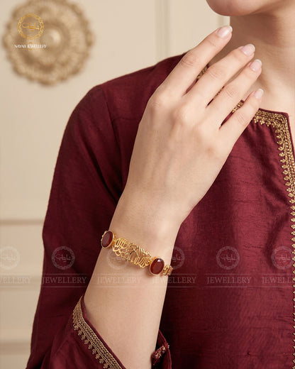 Gold Plated Egyptian Kalma Bracelet  (Size Adjustable) NJ-1370